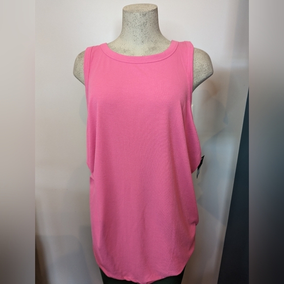 Torrid Super Soft Rib High Neck Tank Top pink Size 5x fits 3-4x - Picture 9 of 9